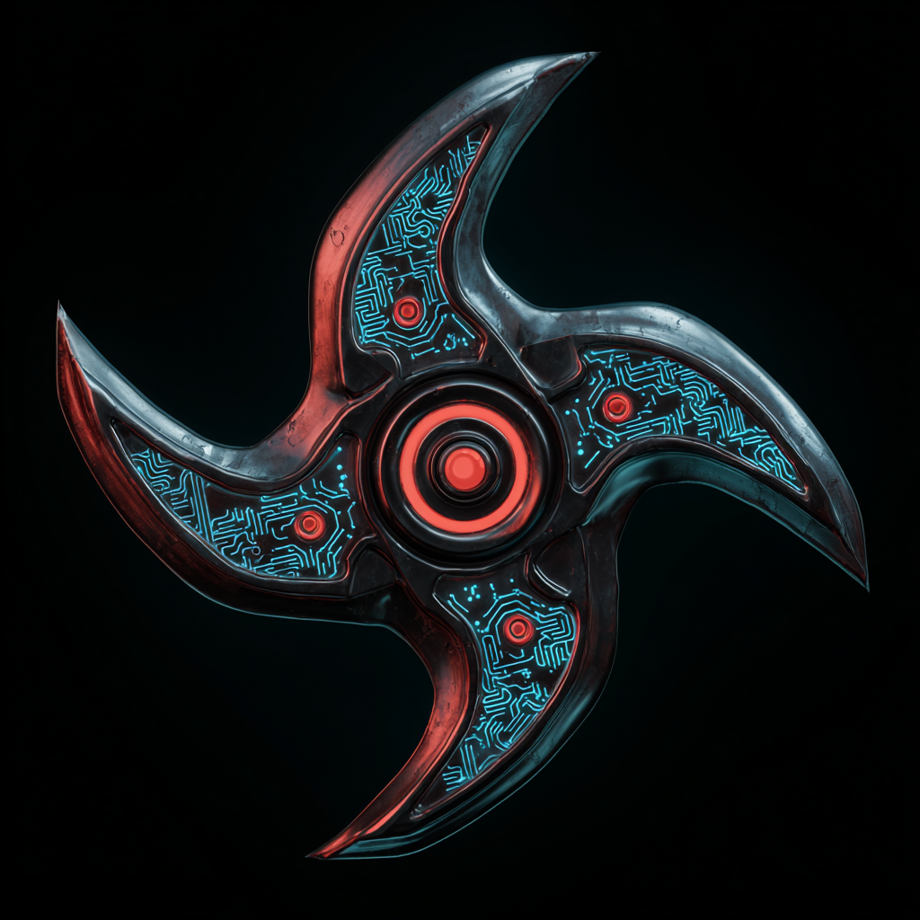 Black Shuriken Assassin logo